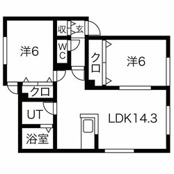 曙4条2丁目 徒歩5分 2階の物件間取画像